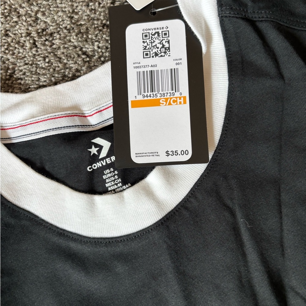 Converse Women’s Black and White Short Sleeve Dress - Picture 3 of 3